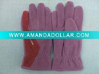 Wholesale Fashion winter Polar fleece gloves with embroidery