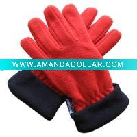 fleece gloves & glove