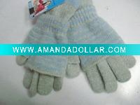 Wholesale winter acrylic kintted mitten/glove