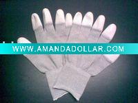 Wholesale antistatic carbon firber PU coated gloves