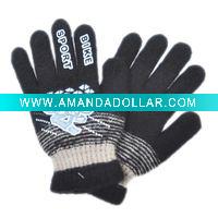 Wholesale Fashion Pretty Printing Knitted Mohair Winter Gloves