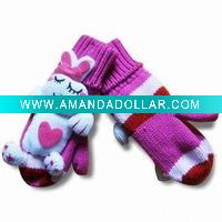 Cartoon Knitted Gloves