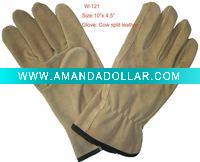 Cow split leather driver glove