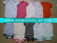 Wholesale 100%cotton short sleeve baby rompers baby wear