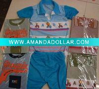 Wholesale 100% cotton clothing sets for infant