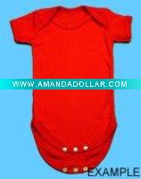 plain baby romper