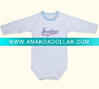 Wholesale fashion cotton printed new born baby clothes