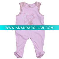 sleeveless baby body rompers