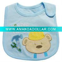 Wholesale 2011 Printed embroidery baby bibs
