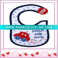 Wholesale TOP quality 100% cotton colorful & cute baby bibs