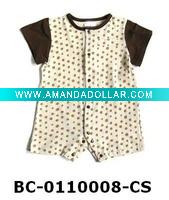 Babywear of 100% cotton for 0-3 months old