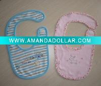 Wholesale 100%cotton cute baby bibs,baby wear