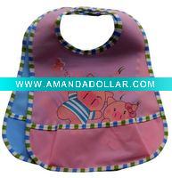 printed peva baby bib