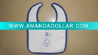 Wholesale lovely print 100%cotton baby bibs ,baby wear