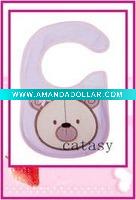 Wholesale TOP quality 100% cotton colorful & cute baby bibs