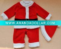 Baby X Xmas polar fleece romper