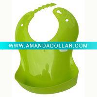 Wholesale PE baby bibs with printing sticker