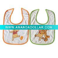 Wholesale cotton baby bibs with EVA cover