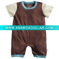 Wholesale organic cotton baby rompers/infant creepers