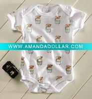 Wholesale 2011 newest cotton baby bodysuit