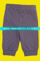 Wholesale baby wear baby pants with leg cuffs (fancy legging)
