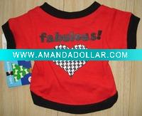Wholesale dollar store pet T-shirt