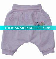 Wholesale baby pants (pwinf) with a small print on the left front