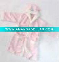pink color 100% baby bamboo fiber babathrobe