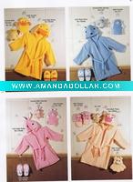Wholesale animal cotton infant bathrobe