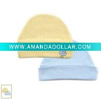 Wholesale Hudson Baby Organic Touched By Nature Caps,2 Pack