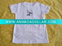 Wholesale 100%cotton short-sleeve Baby t-shirt