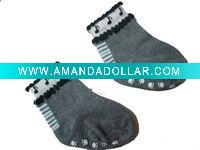 Wholesale Top Selling Gray Child Socks
