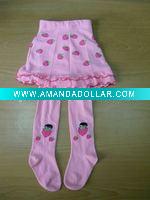 Wholesale children's cotton socks(skirt legging)