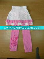 Wholesale children's cotton socks(skirt legging)