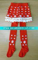 Wholesale children's cotton socks(skirt legging)