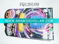 Flashing top, peg-top, spinning top