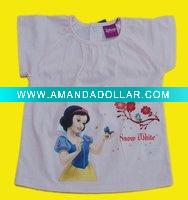 baby shirt (hlprf-2) with a princess print on the front