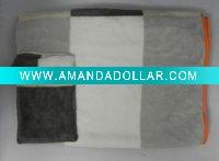 Wholesale 100% polyester coral fleece blanket FLE-03