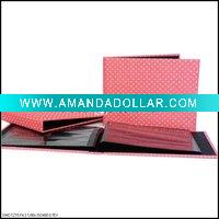 Wholesale 4R 4"X6" 36 fabric album-baby pink color