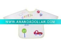 printed waterproof long sleeve plastic pinafore
