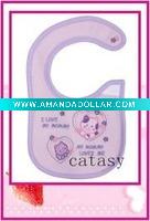 Wholesale TOP quality 100% cotton colorful & cute baby bibs