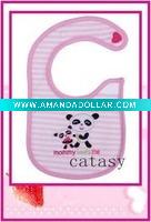 Wholesale TOP quality 100% cotton colorful & cute baby bibs