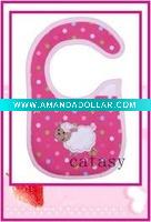 Wholesale TOP quality 100% cotton colorful & cute baby bibs