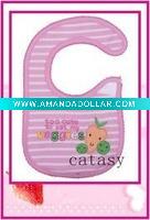 Wholesale TOP quality 100% cotton colorful & cute baby bibs