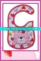 Wholesale TOP quality 100% cotton colorful & cute baby bibs