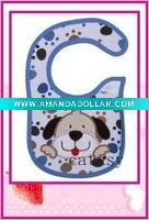 Wholesale TOP quality 100% cotton colorful & cute baby bibs
