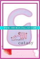 Wholesale TOP quality 100% cotton colorful & cute baby bibs