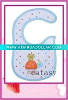 Wholesale TOP quality 100% cotton colorful & cute baby bibs