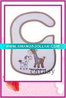 Wholesale TOP quality 100% cotton colorful & cute baby bibs