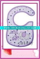 Wholesale TOP quality 100% cotton colorful & cute baby bibs